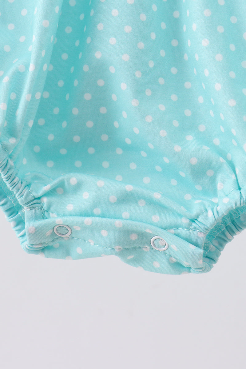 Summer lemon smocked ruffle bubble