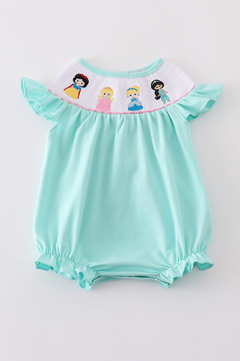 Mint princess embroidery bubble