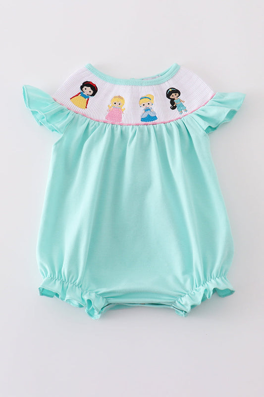 Mint princess embroidery bubble