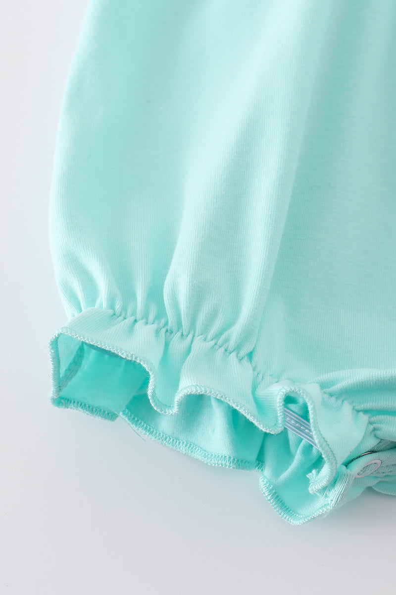 Mint princess embroidery bubble