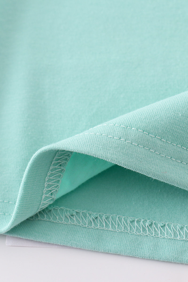 Green camper applique bloomer set