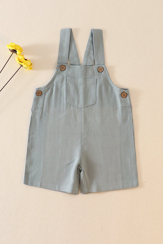 Teal linen boy pocket jonjon