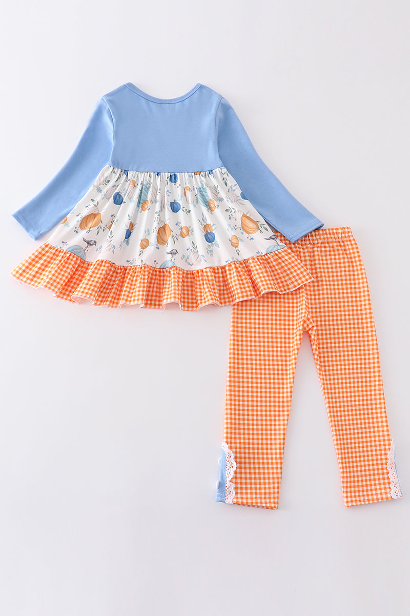 Blue pumpkin girl set