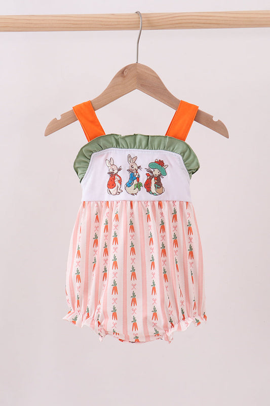 Bunny embroidery ruffle bubble