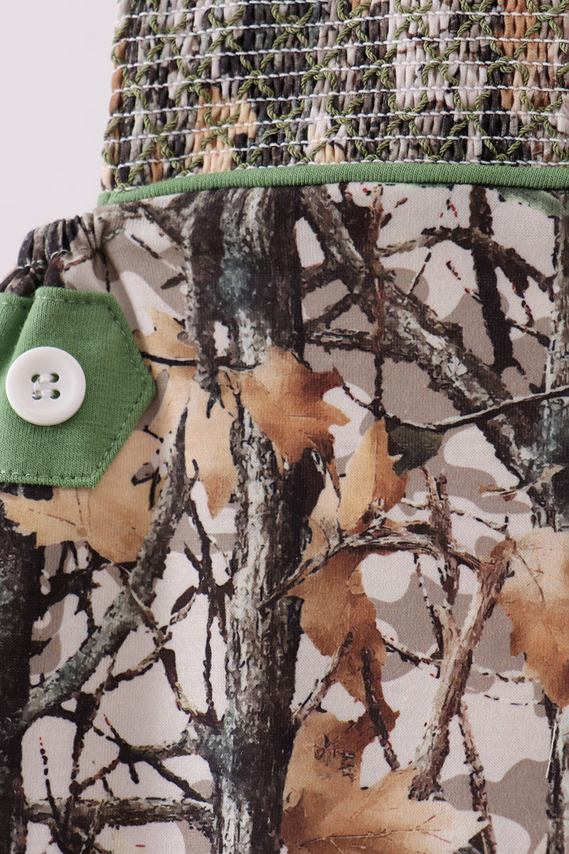 Camouflage smocked jonjon