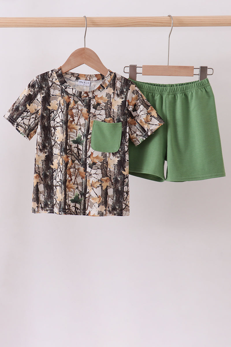 Camouflage shorts set