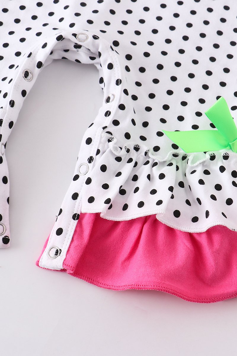 Watermelon applique baby romper